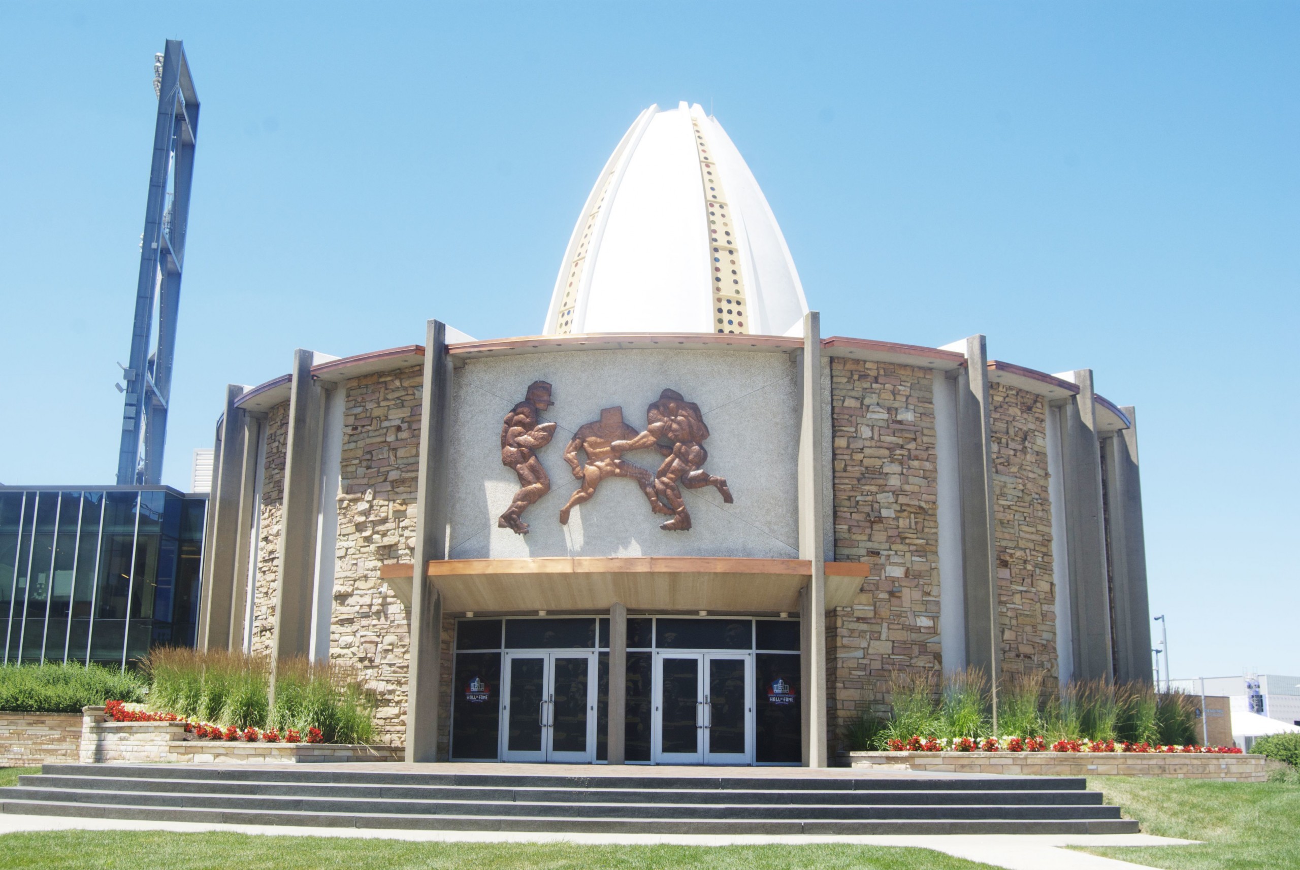 HOFEXPLAINER01 The Pro Football Hall of Fame in Canton, Ohio first opened its doors in Sept. 1963, when it inducted 17 charter members.
