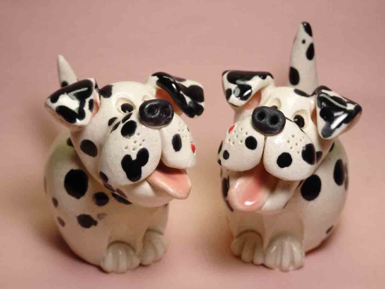 41782 Pence Pets salt and pepper shakers - dogs