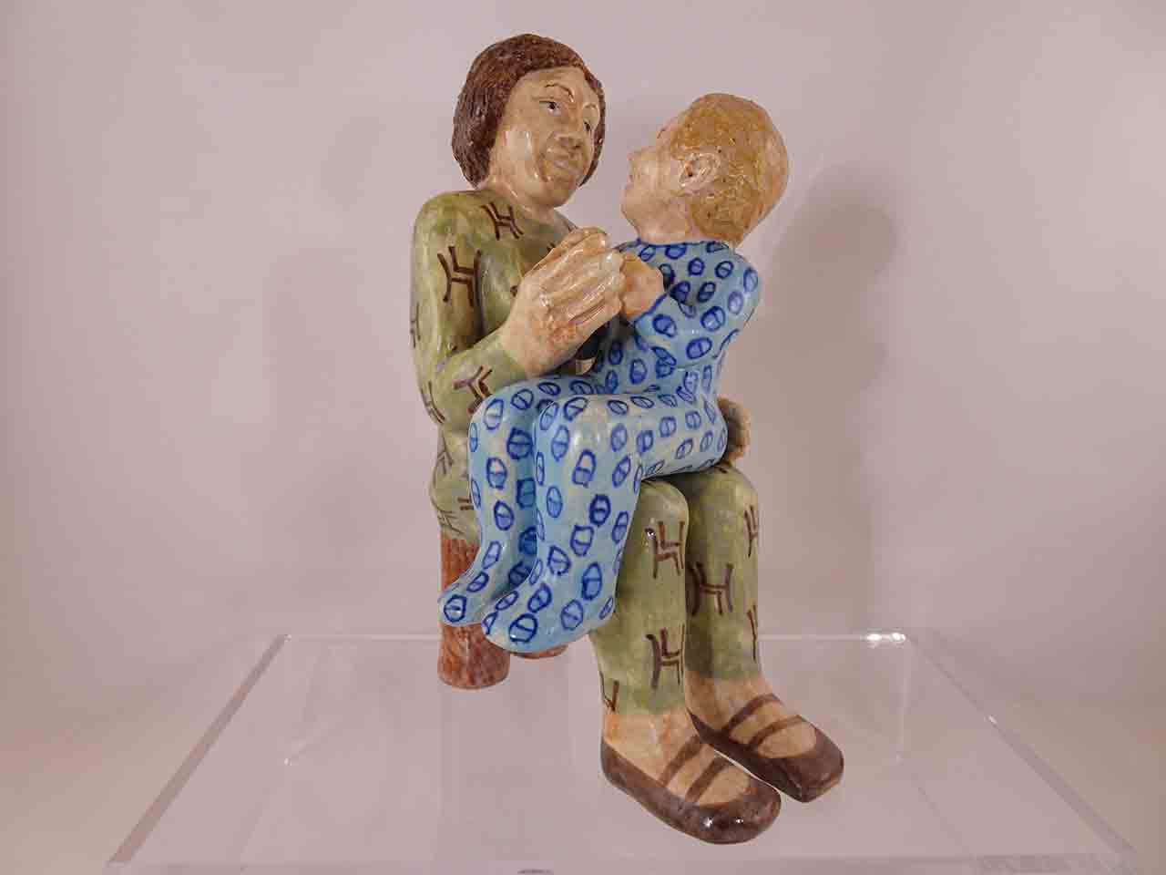 62119 Child sitting on mother's lap salt and pepper shakers by Marilyn Andrews