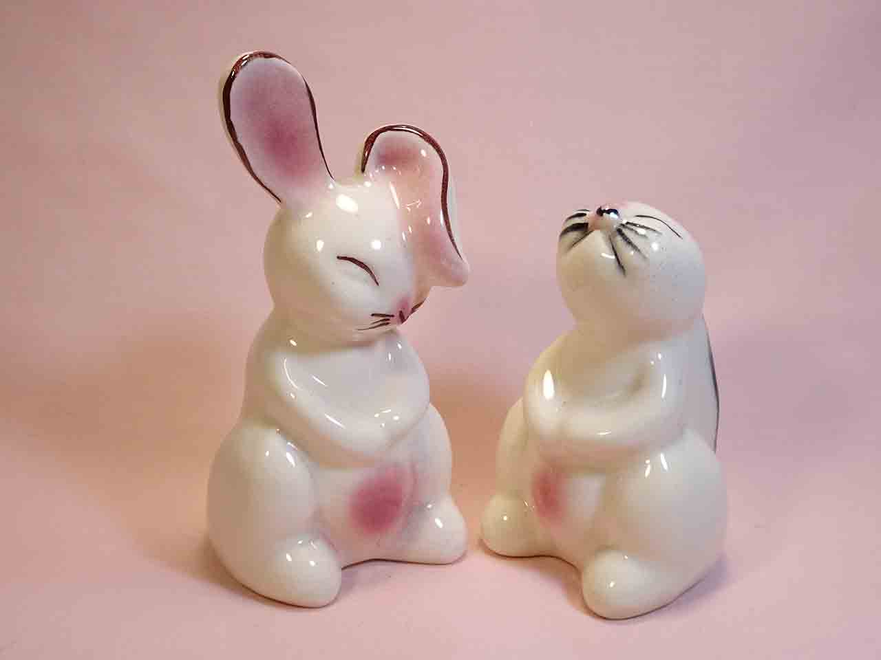 43107 Pacific pottery rabbit salt and pepper shakers
