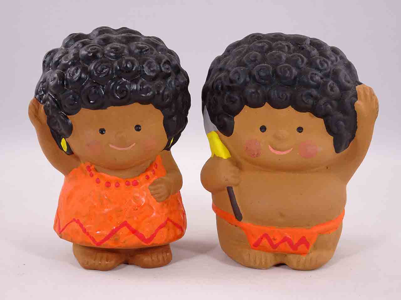 48432 Gibson Greeting Cards Salt and Pepper Friends - Africans salt and pepper shakers