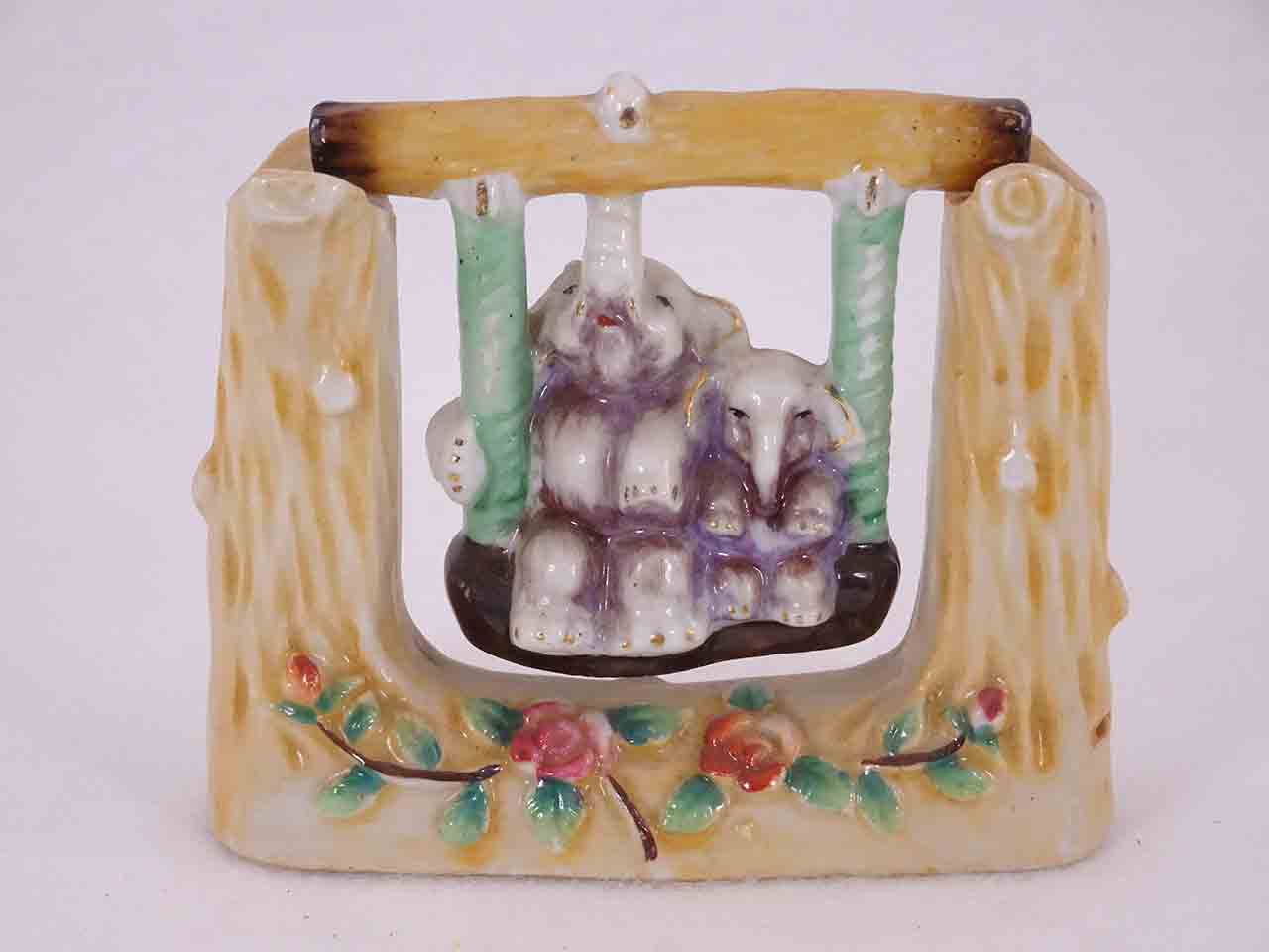 49282 Animals on swings salt and pepper shaker series - elephants