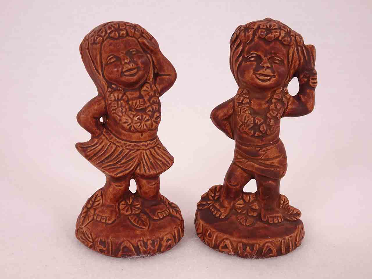 49858 Twin Winton Hawaiian Boy & Girl Salt and Pepper Shakers