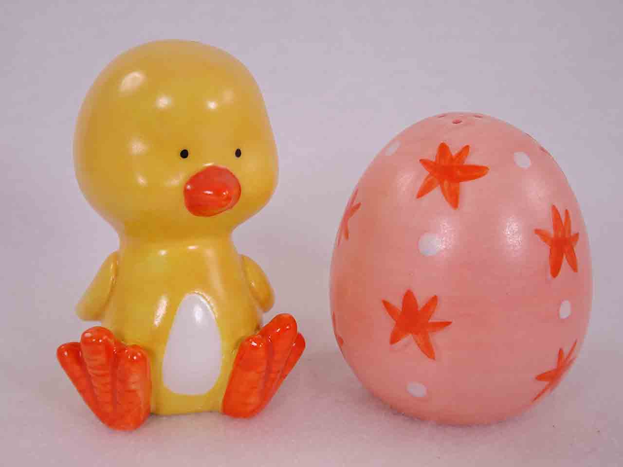 50478 Russ Easter salt and pepper shakers - various animals with Easter eggs - duck