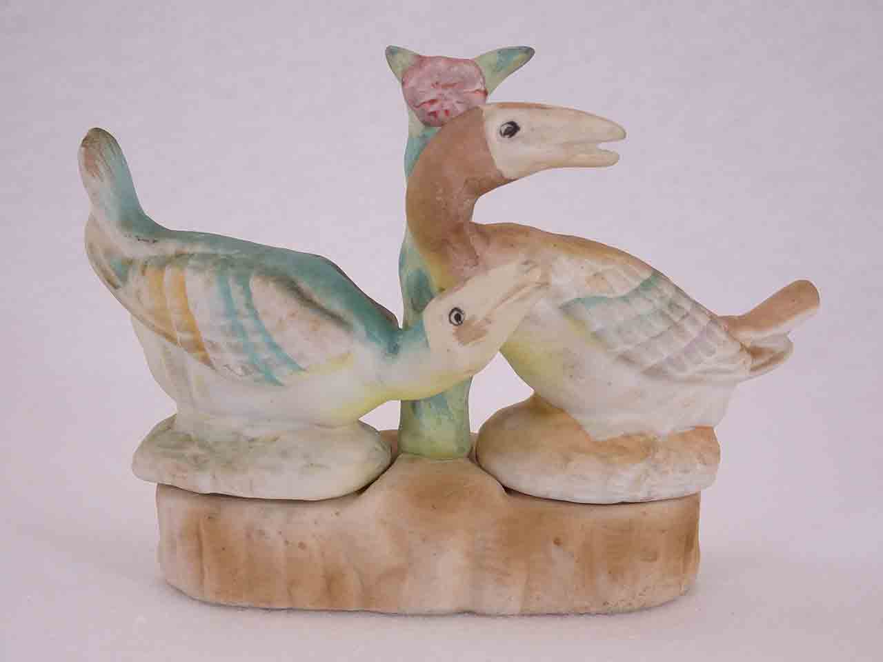 51101 Occupied Japan bisque finished winged animals in bases salt and pepper shakers - birds