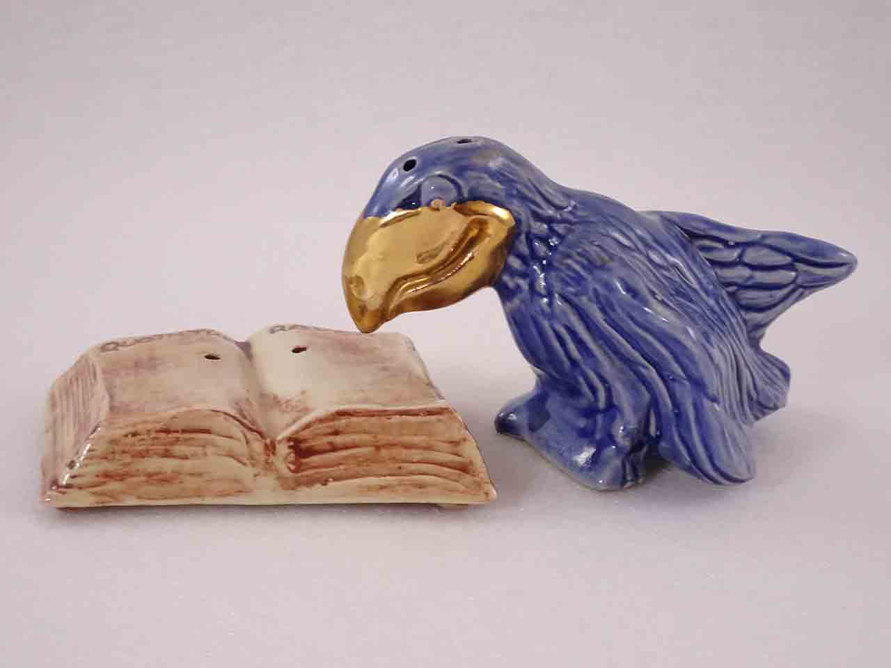 51213 The Raven by Edgar Allan Poe salt and pepper shakers