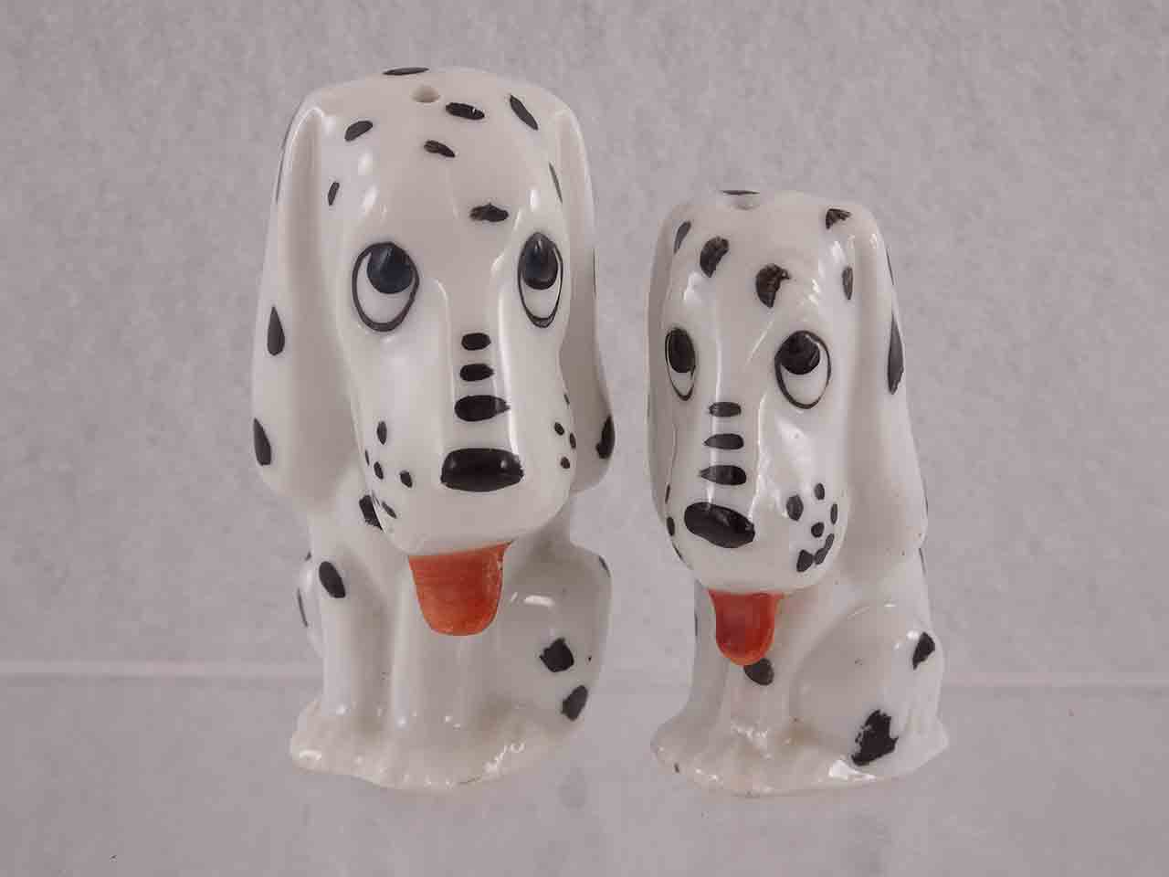 53039 Dismal Desmond Dalmatian dogs from Germany salt and pepper shakers