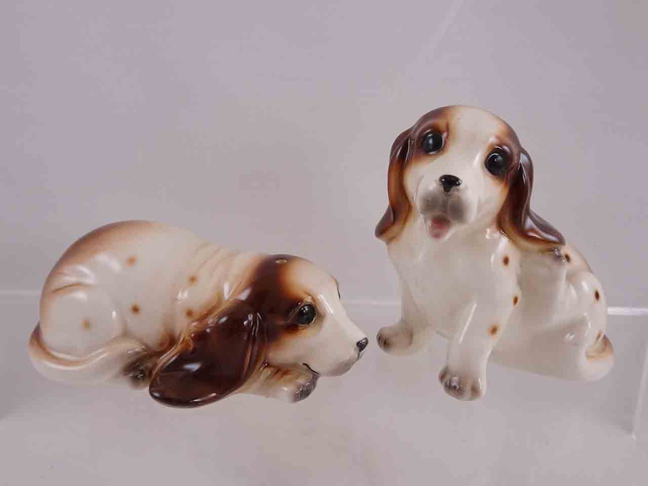 55090 Napcoware Japan puppy dogs salt and pepper shakers - Cocker Spaniels