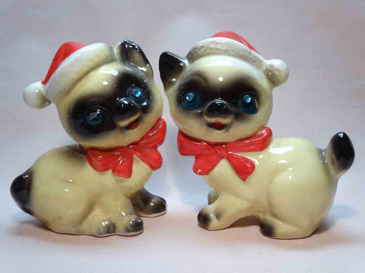 33862 Kreiss Christmas cats salt and pepper shakers