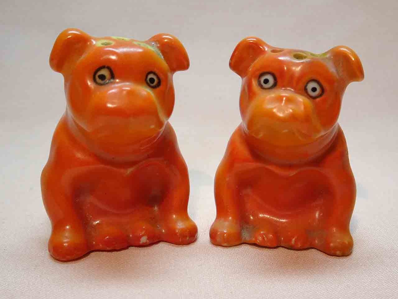 35810 Goebel sitting bulldogs salt and pepper shakers