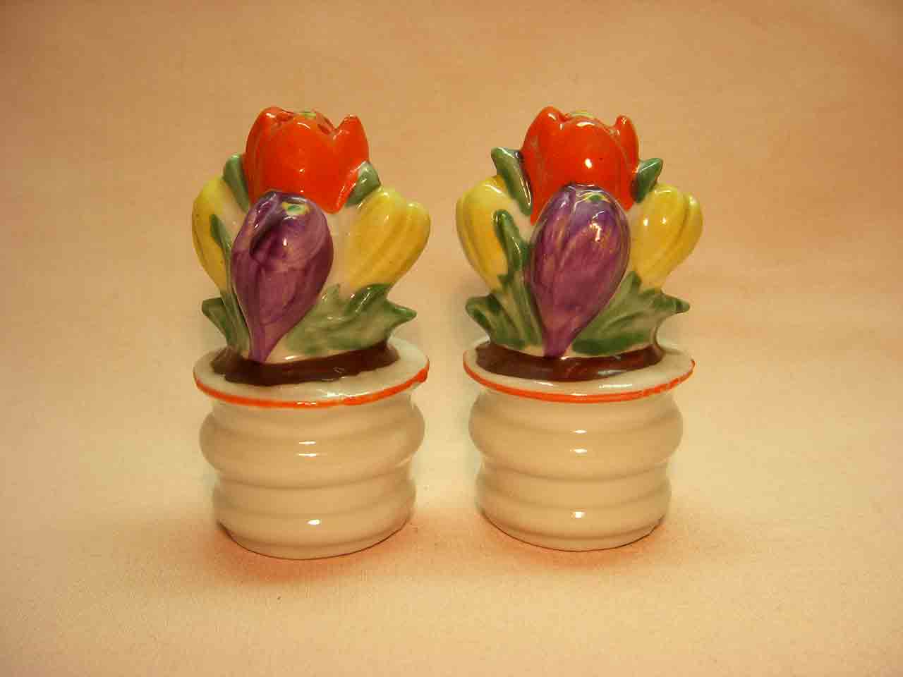 4601 Germany flowers salt and pepper shakers