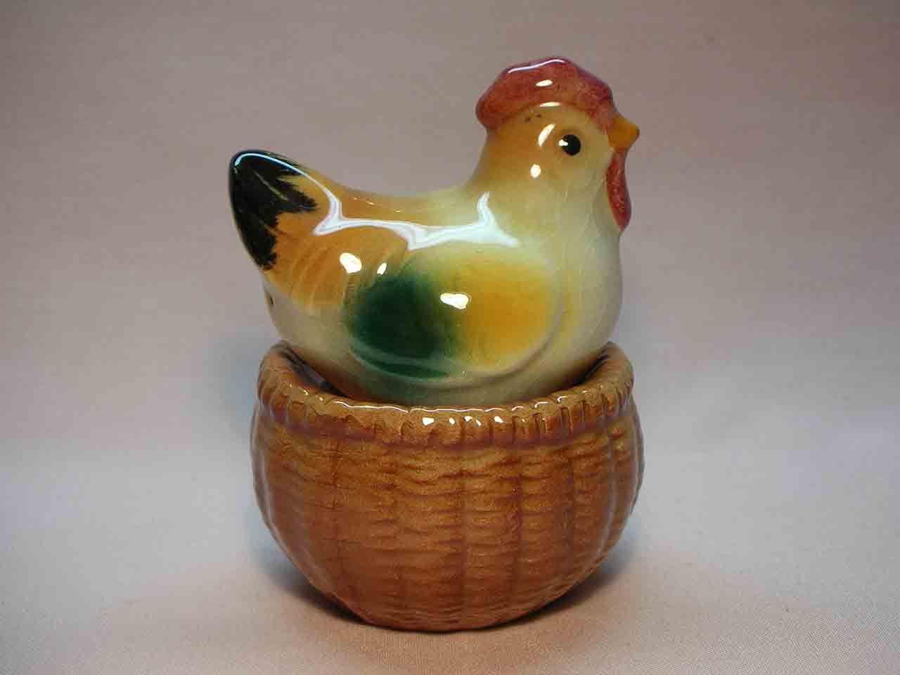 53 Goebel stacking hen on basket salt and pepper shakers