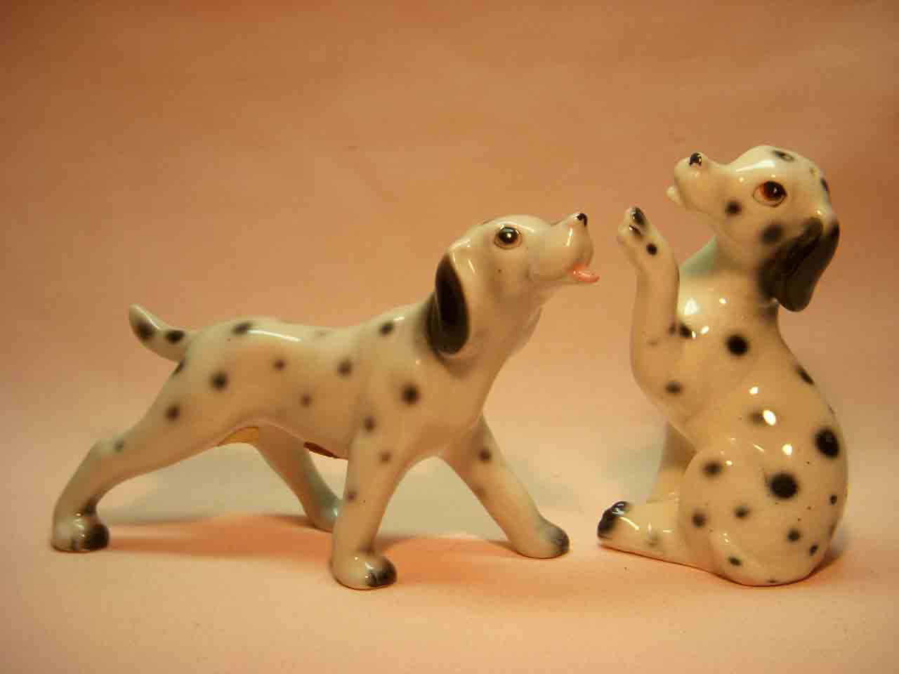 7121 Relco Japan realistic dog breed series of salt and pepper shakers - Dalmatians