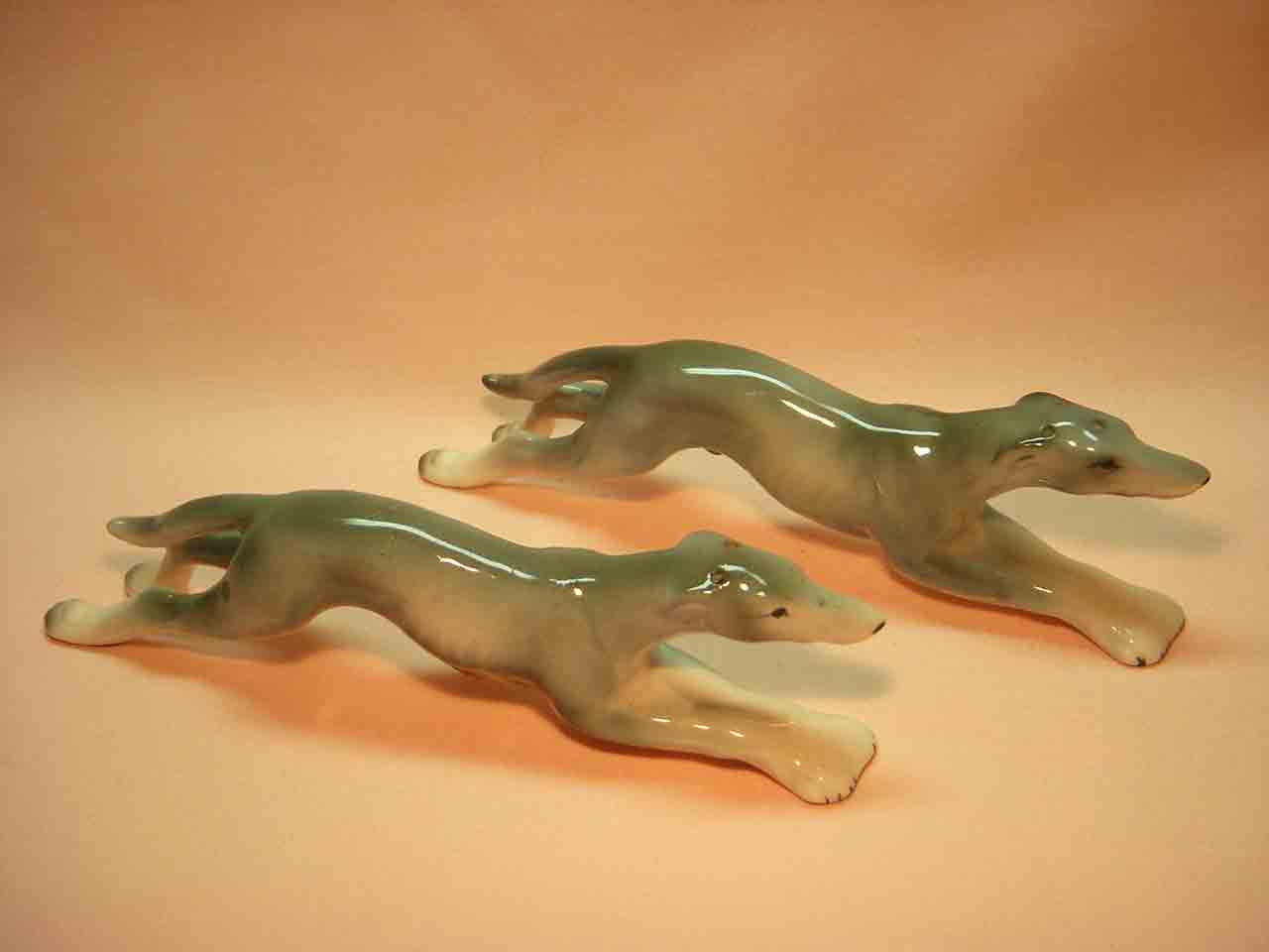 7124 Relco Japan realistic dog breed series of salt and pepper shakers - greyhounds