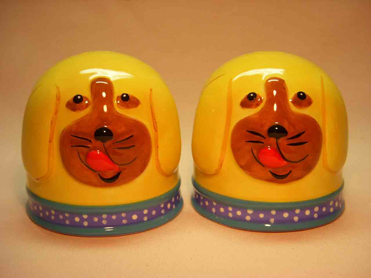 7202 Unique Produx Cat and Dog Heads salt and pepper shakers