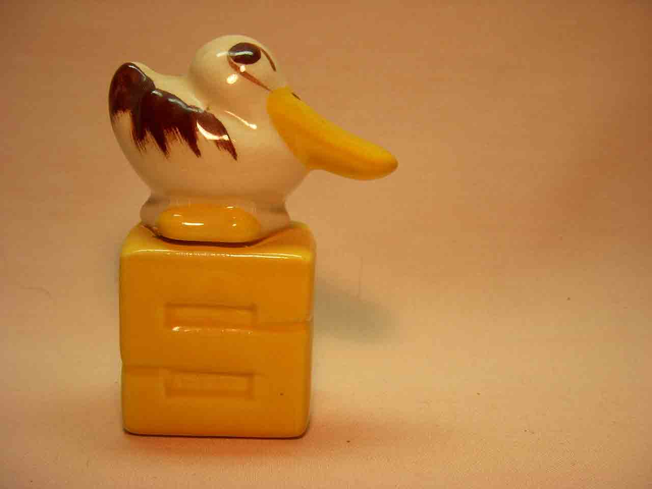 8490 Animals on S&P letters salt and pepper shakers - Duck single
