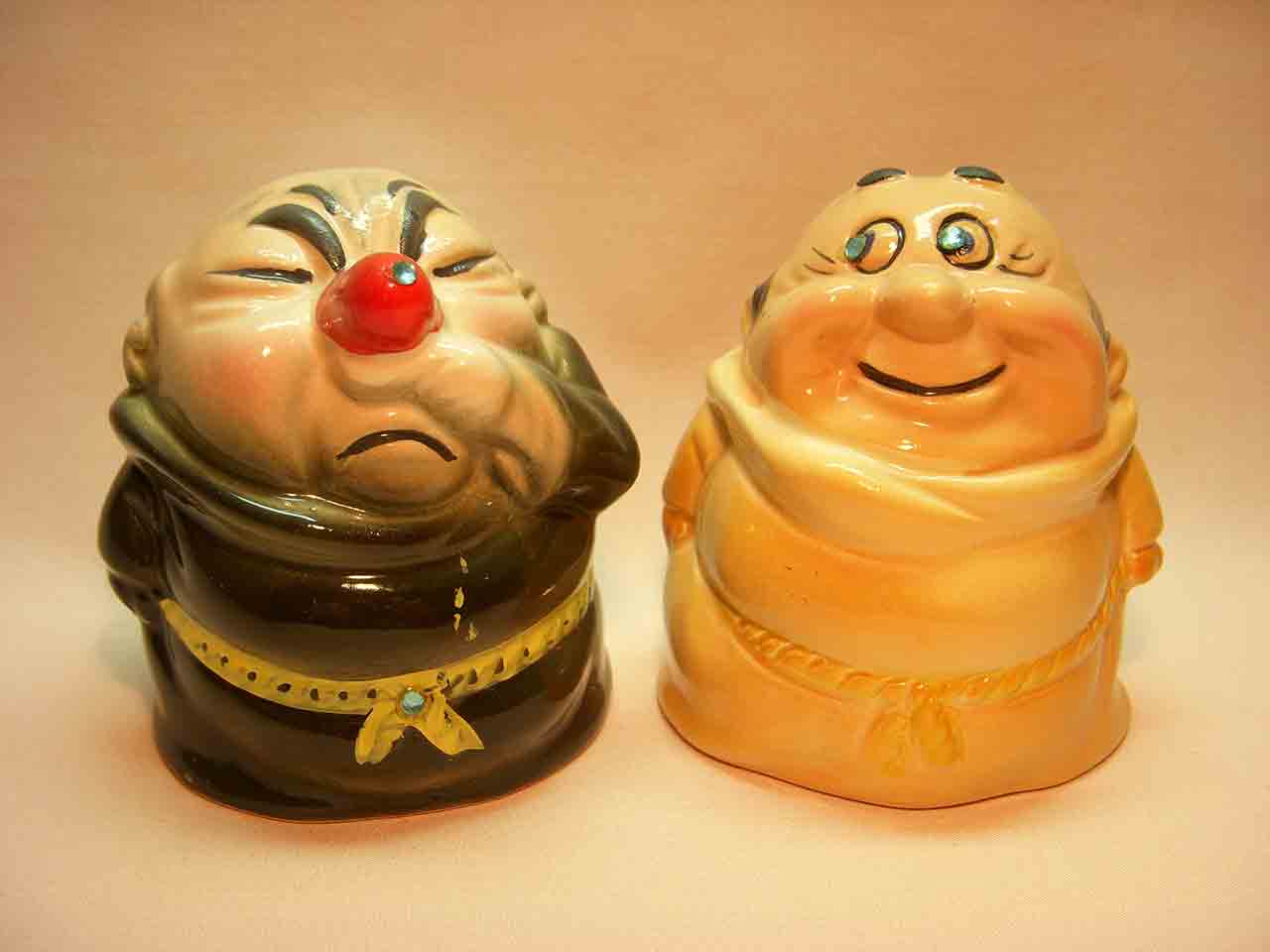 21934 Kreiss monks salt and pepper shakers